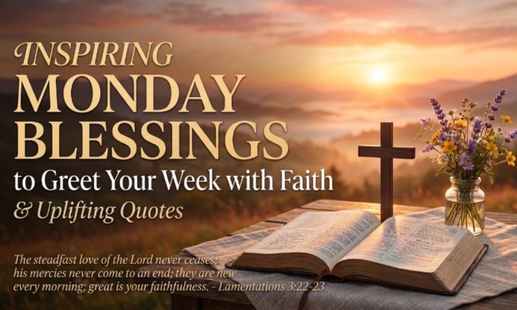 Inspirational Good Morning Monday Blessings Images and Quotes