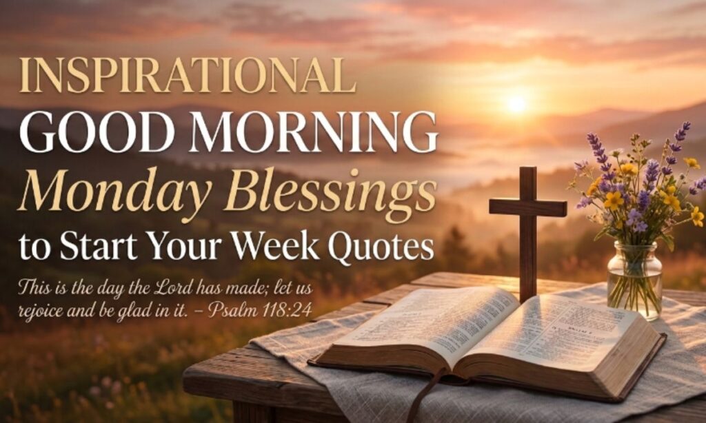 Inspirational Good Morning Monday Blessings Quotes