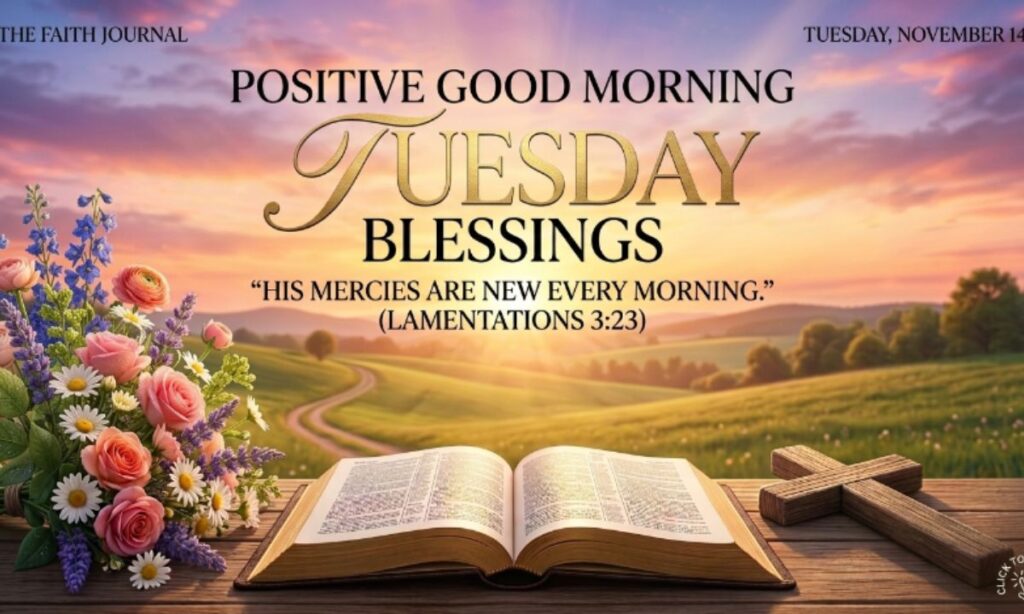 Positive Good Morning Tuesday Blessings