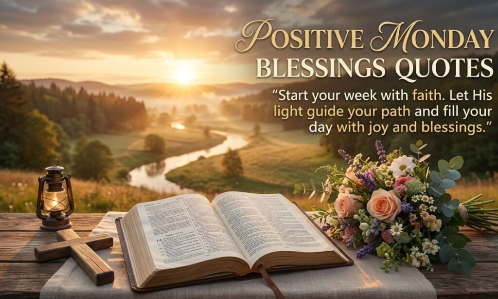 Positive Monday Blessings Quotes