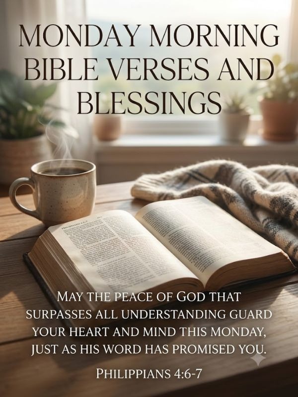 Monday Morning Bible Verses and Blessings