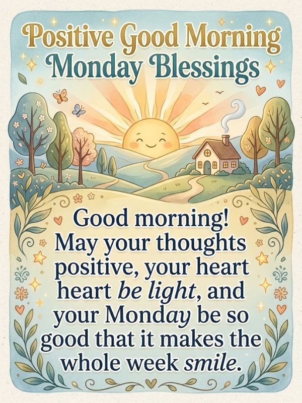 Positive Good Morning Monday Blessings