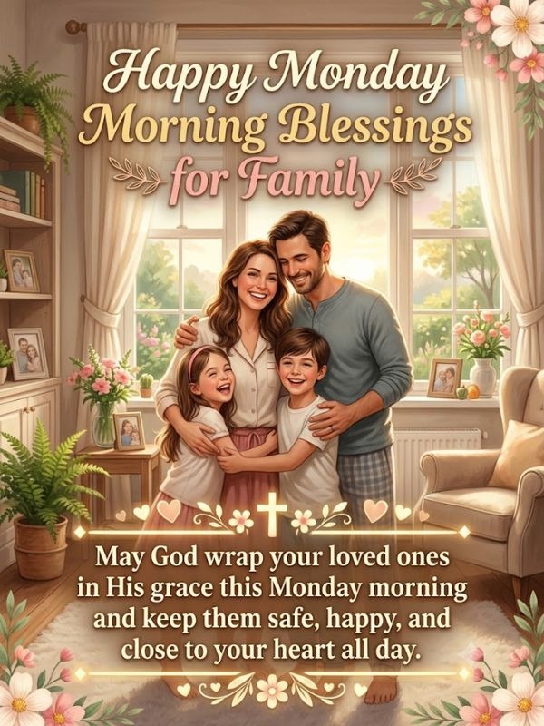 Happy Monday Morning Blessings for Family