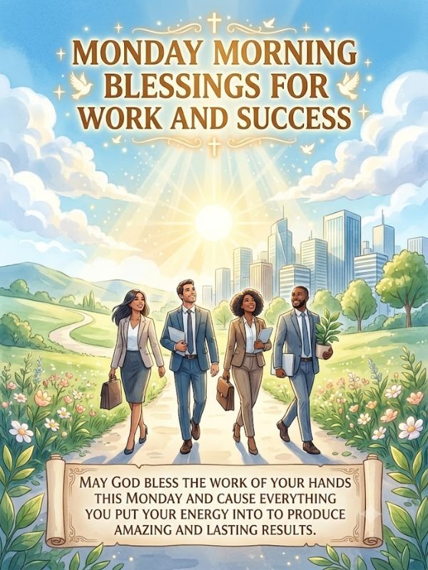 Monday Morning Blessings for Work and Success
