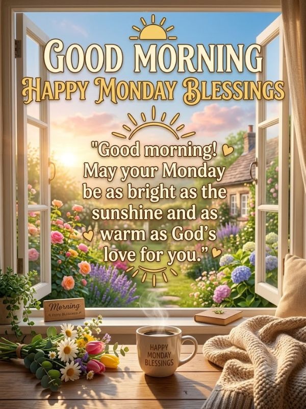 Good Morning Happy Monday Blessings