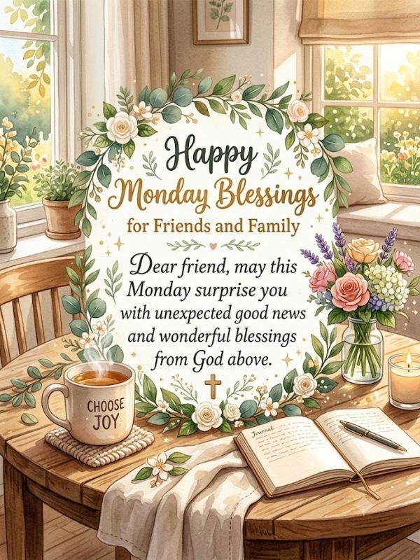 Happy Monday Blessings for Friends and Family