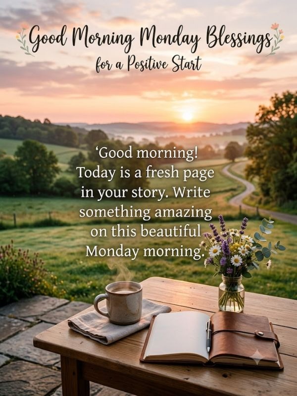 Good Morning Monday Blessings for a Positive Start