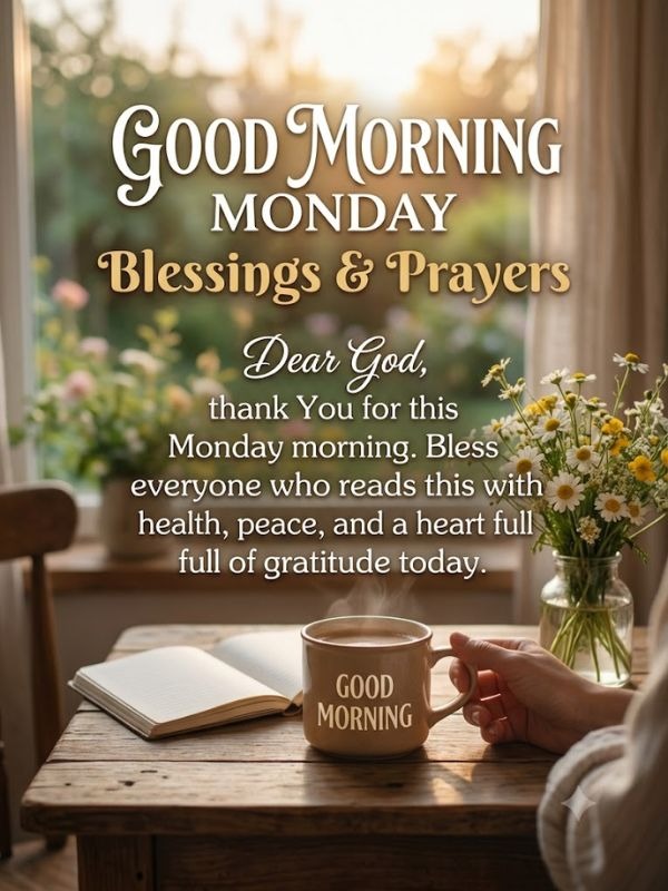 Good Morning Monday Blessings and Prayers