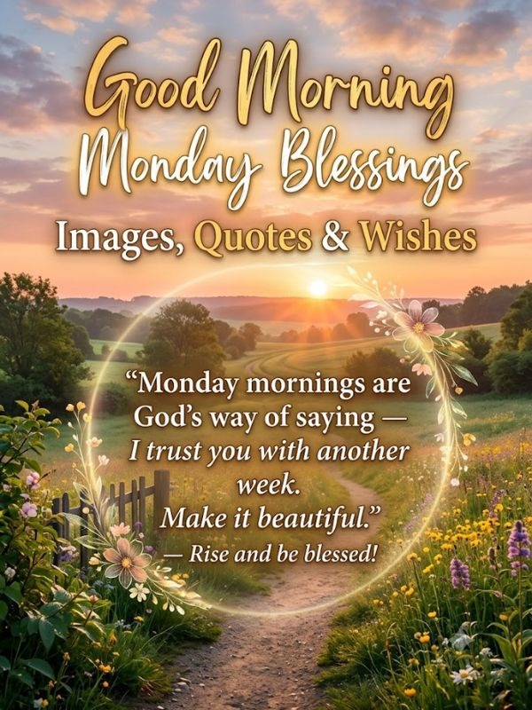 Good Morning Monday Blessings Images, Quotes & Wishes