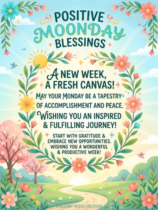 Positive Monday Blessings Quotes