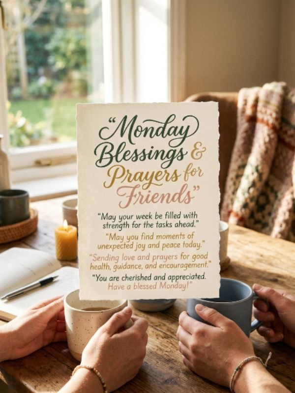 Monday Blessings and Prayers for Friends