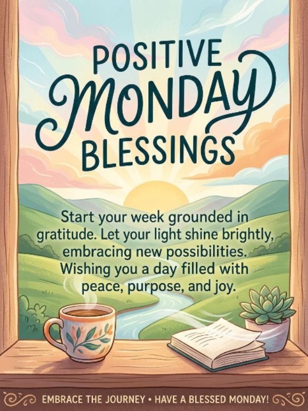 Positive Monday Blessings Quotes