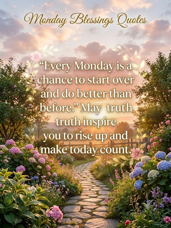 Monday Blessings Quotes
