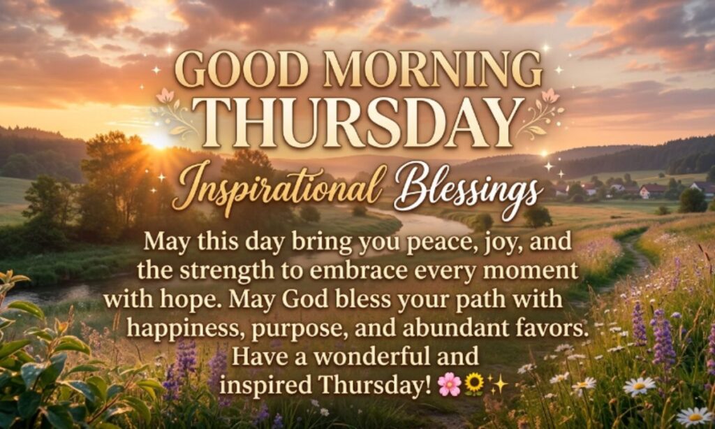 Good Morning Thursday Inspirational Blessings