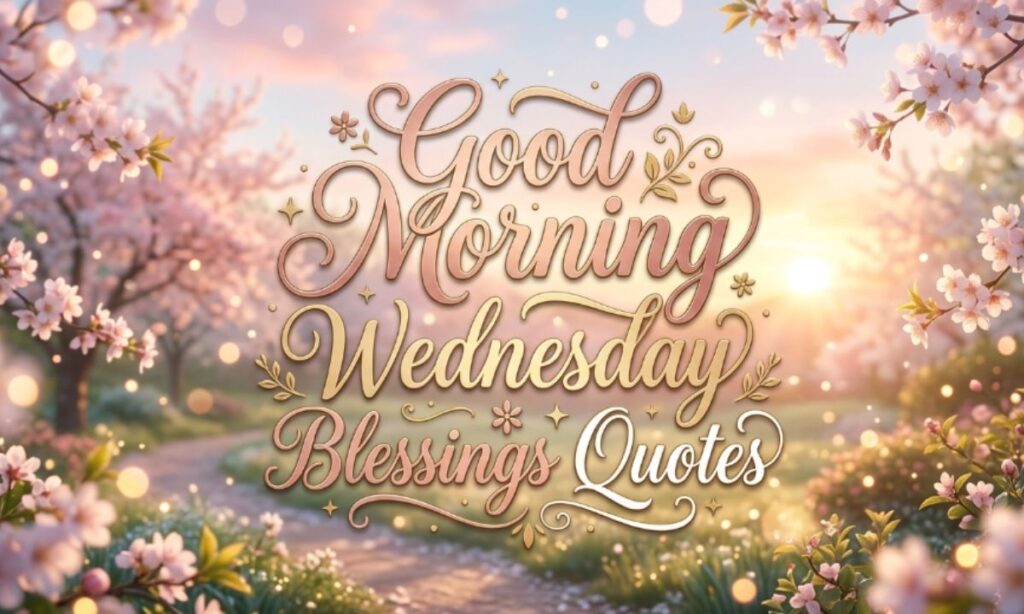 Good Morning Wednesday Blessings Quotes