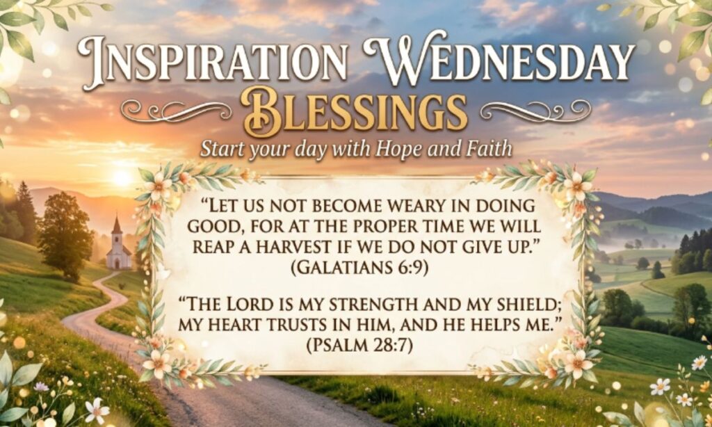 Inspiration Wednesday Blessings Bible Verses