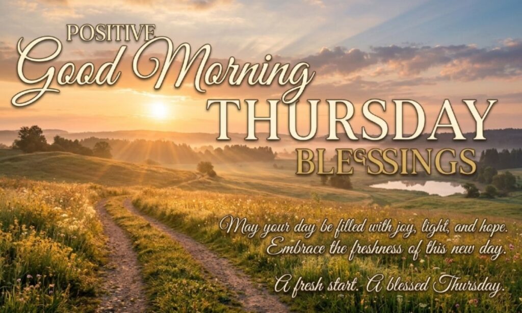 Positive Good Morning Thursday Blessings