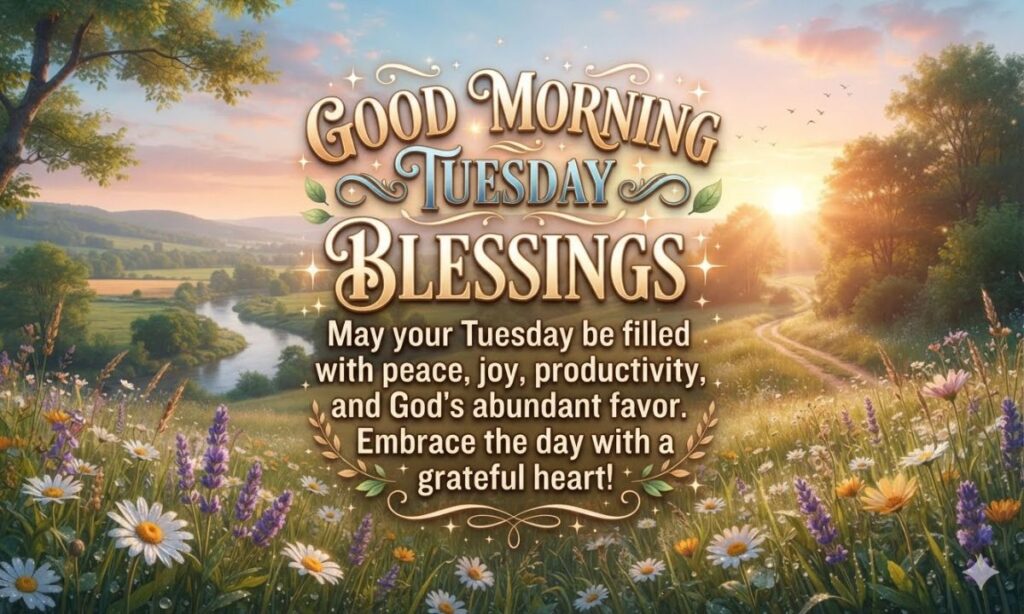 Positive Good Morning Tuesday Blessings Images