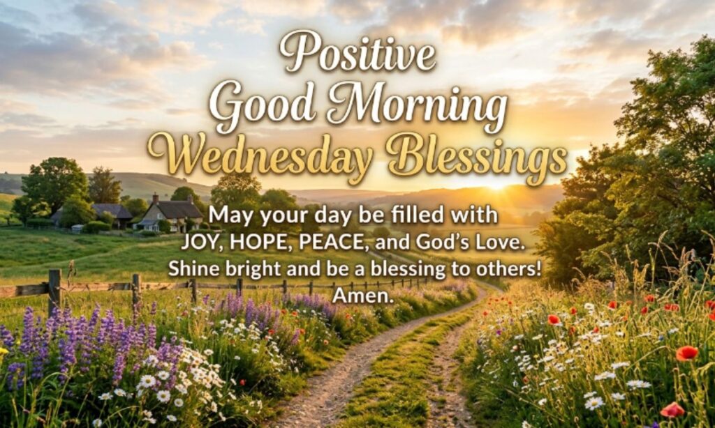Positive Good Morning Wednesday Blessings