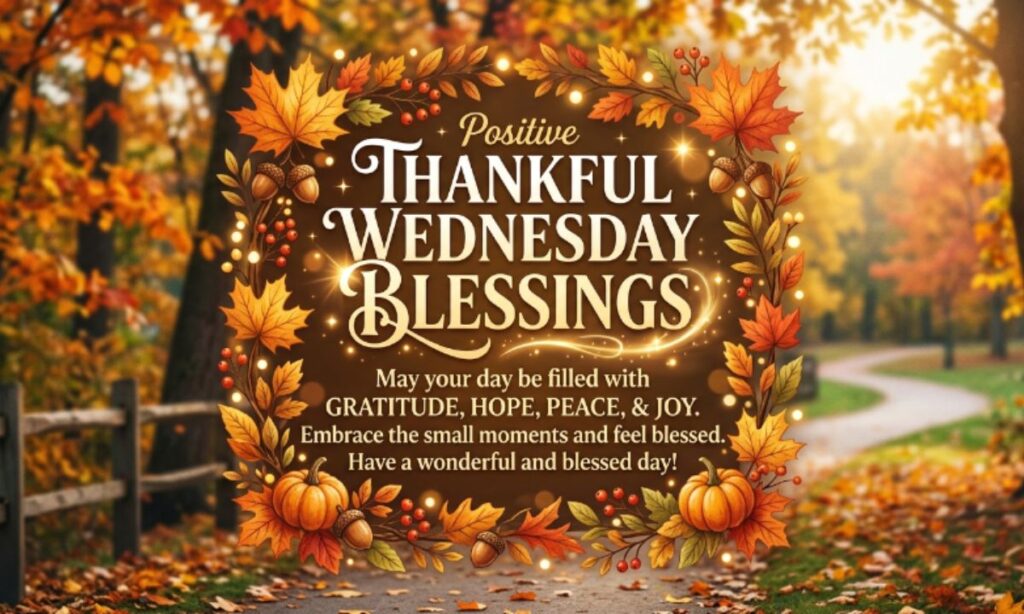 Positive Thankful Wednesday Blessings
