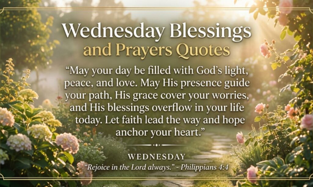 Wednesday Blessings and Prayers Quotes