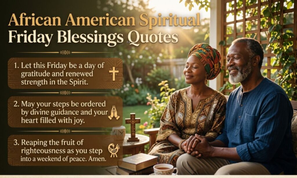 African American Spiritual Friday Blessings Quotes