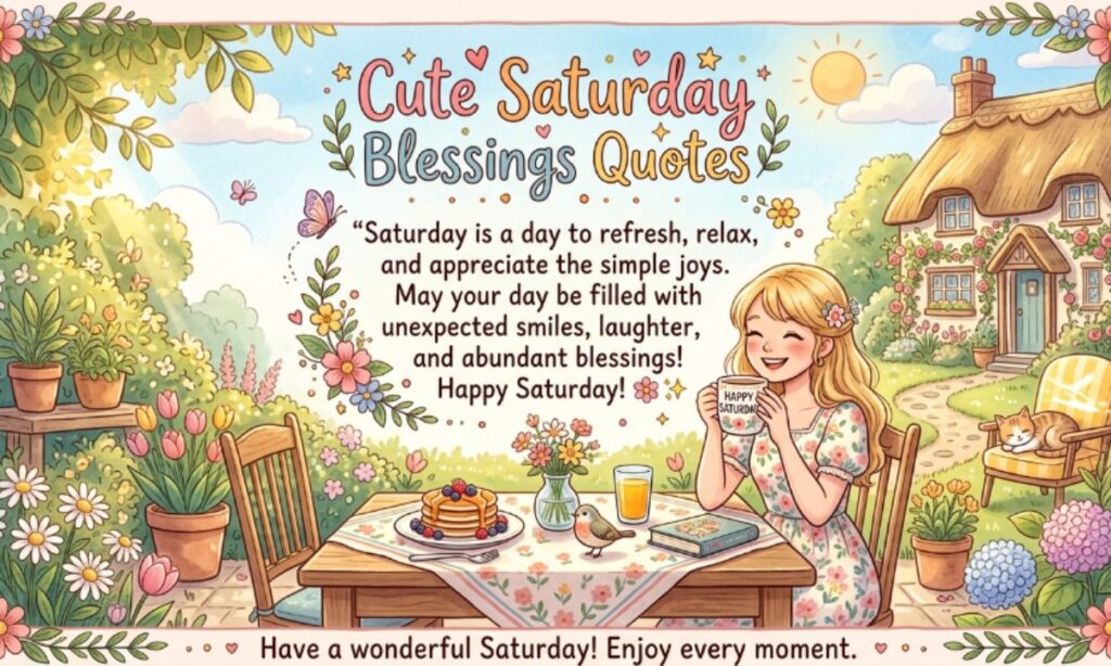 Cute Saturday Blessings Quotes
