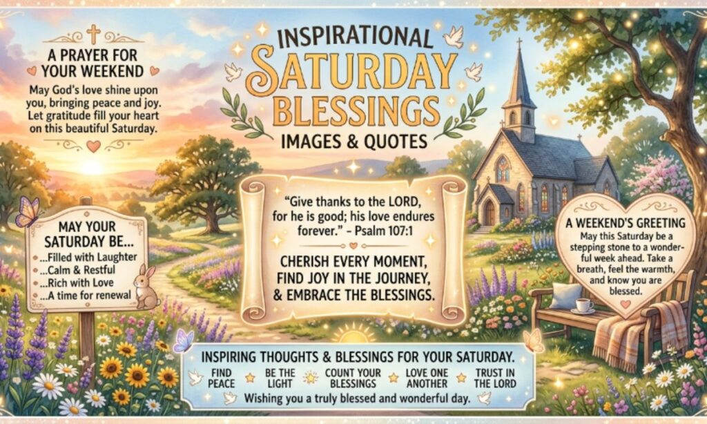 Inspirational Saturday Blessings Images and Quotes