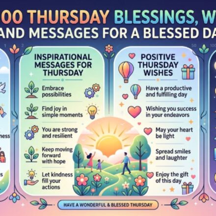 Top 100 Thursday Blessings, Wishes, and Messages for a Blessed Day 