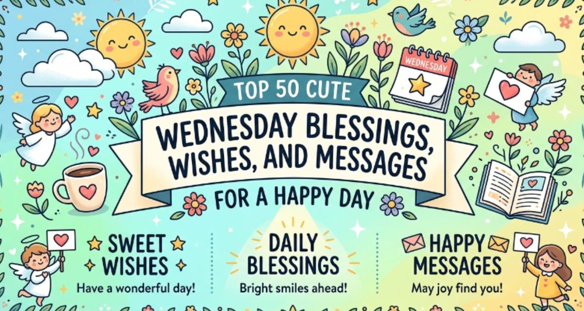 Top 50 Cute Wednesday Blessings, Wishes, and Messages for a Happy Day