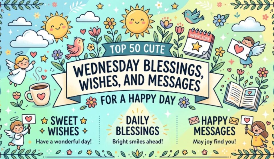Top 50 Cute Wednesday Blessings, Wishes, and Messages for a Happy Day
