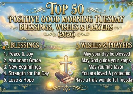 Top 50 Positive Good Morning Tuesday Blessings, Wishes & Prayers (2026) 