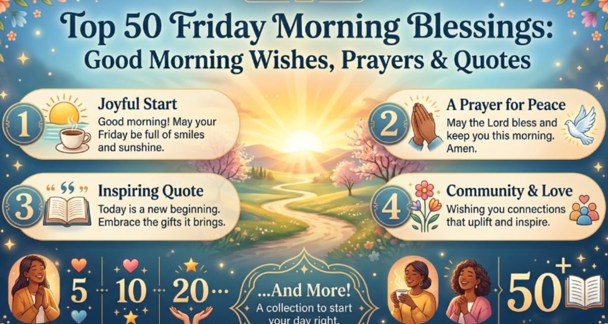 Top 50 Friday Morning Blessings Good Morning Wishes, Prayers & Quotes