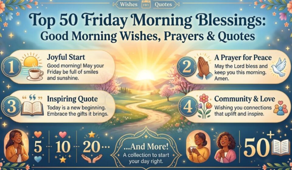 Top 50 Friday Morning Blessings Good Morning Wishes, Prayers & Quotes