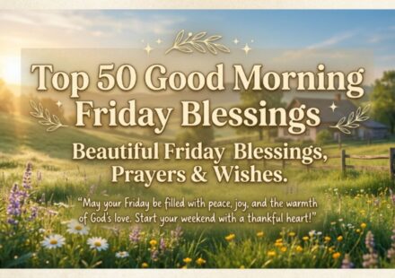 Top 50 Good Morning Friday Blessings Beautiful Friday Blessings, Prayers & Wishes
