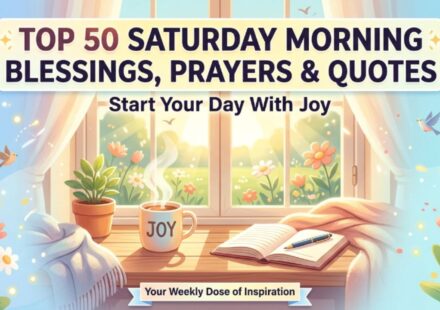 Top 50 Saturday Morning Blessings, Prayers & Quotes to Start Your Day With Joy 